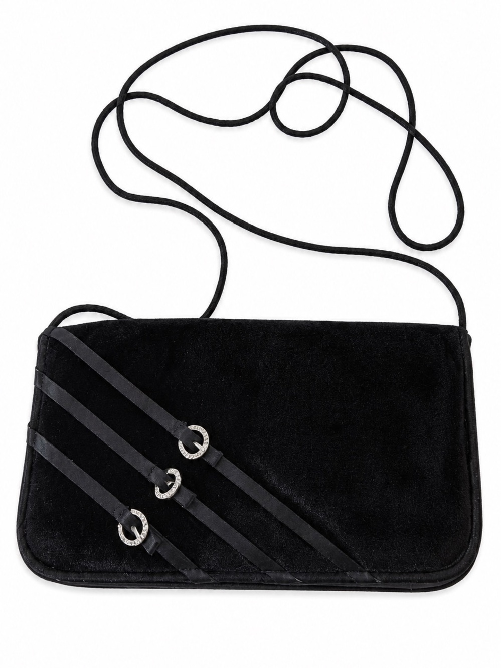 💥3/$15💥 Lord & Talor Black Velour Y2K Evening Purse.